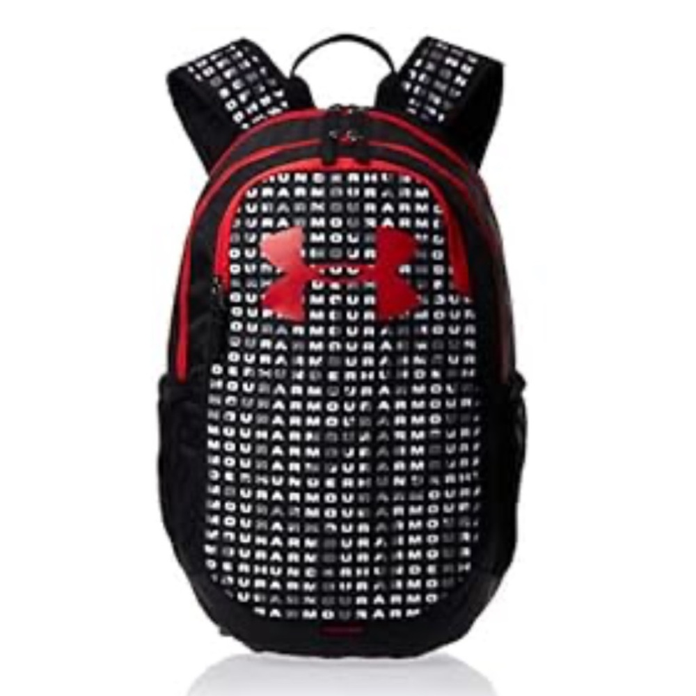 Under Armour Scrimmage Backpack. Black and Red UA Logo